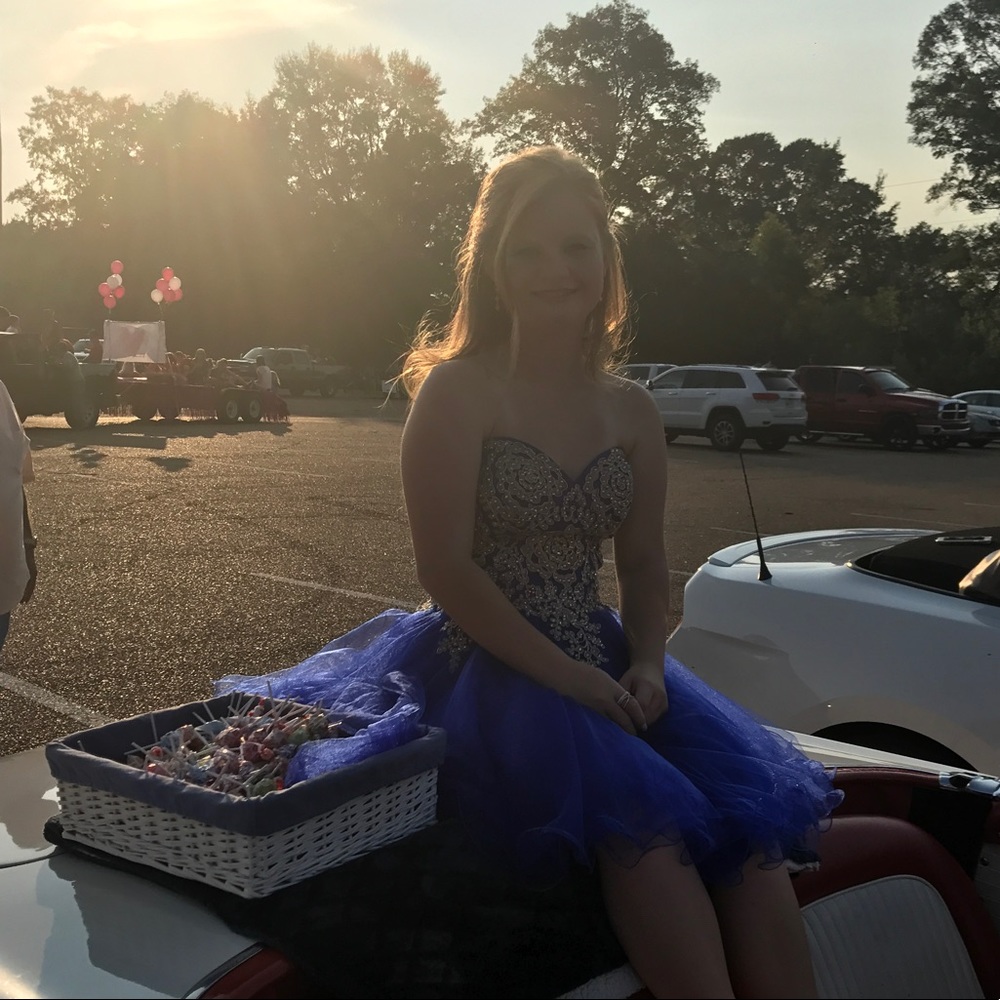 Blue Homecoming dress